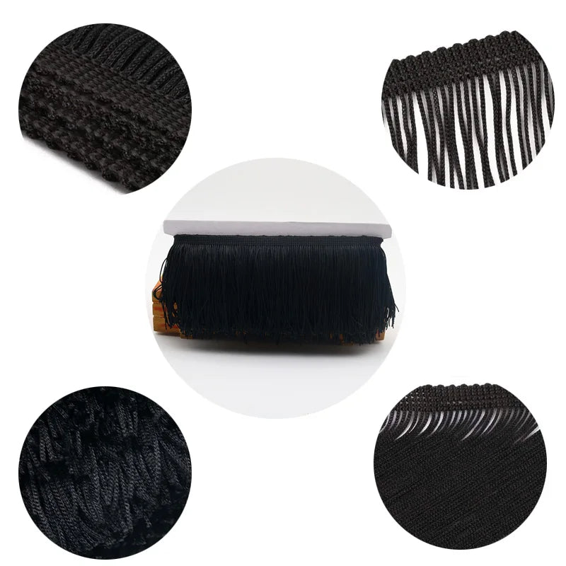 9/15/20/28cm Tassel Fringe Trim 100% Polyester Long Fringes Sewing For Clothes Dress Curtain Tape Tassels For Crafts Accessor