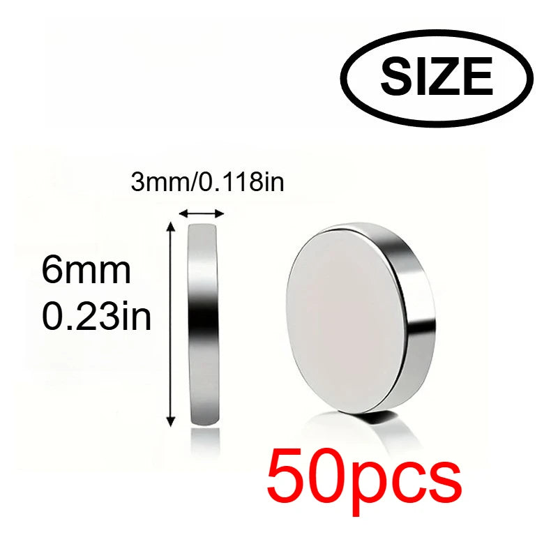 10x3/6x3mm mini Whiteboard Magnet, Widely Used in Halloween DIY, Refrigerator stickers Warehouse Tool Classification Bag Butt