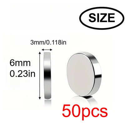 10x3/6x3mm mini Whiteboard Magnet, Widely Used in Halloween DIY, Refrigerator stickers Warehouse Tool Classification Bag Butt