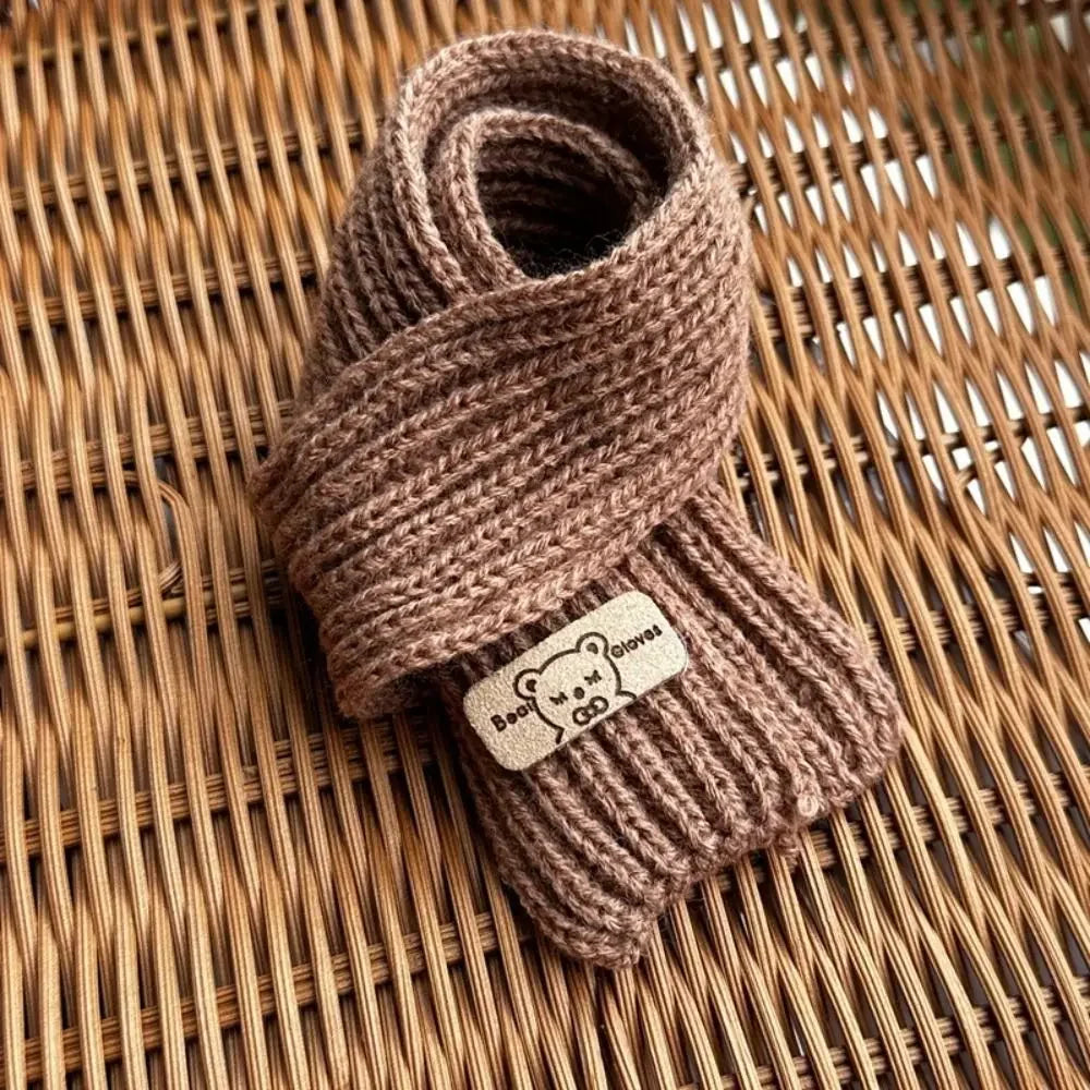 DIY Doll Clothes Casual Wear Scarf 20cm Cotton Doll Knitted Scarf Doll Multi-colors Little Bear Scarves Dolls Accessories - C