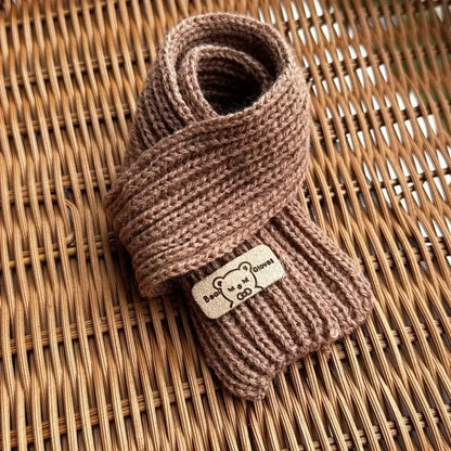 DIY Doll Clothes Casual Wear Scarf 20cm Cotton Doll Knitted Scarf Doll Multi-colors Little Bear Scarves Dolls Accessories - C