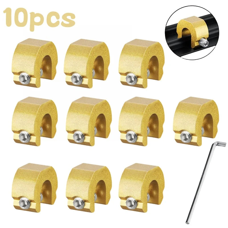 New 3/5/10pcs Aluminum Alloy Window Lock Stopper Sliding Door Window Limiter Sliding Sash Stopper Anti-theft Child Safety Loc