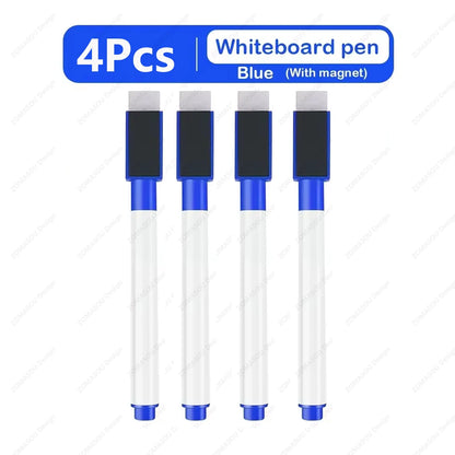 48-1Pcs Magnetic Erasable Whiteboard Pen Color Options Numbering Stationery Office Teaching Supplies for Student Blackboard N