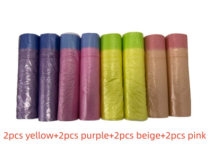 45x50cm Scented Drawstring Trash Bags - Thickened Large Fragrant Garbage BagswithHandles, 4 Scents (Rose/Lavender/Lemon/Vanil