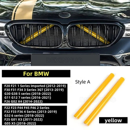 Car Front Grille Trim Strips For BMW E60 F07 F10 F20 F22 F25 F30 F32 F39 F44 F46 F48 G11 G12 G30 G32 G01 G02 G05 G20 1-7Serie