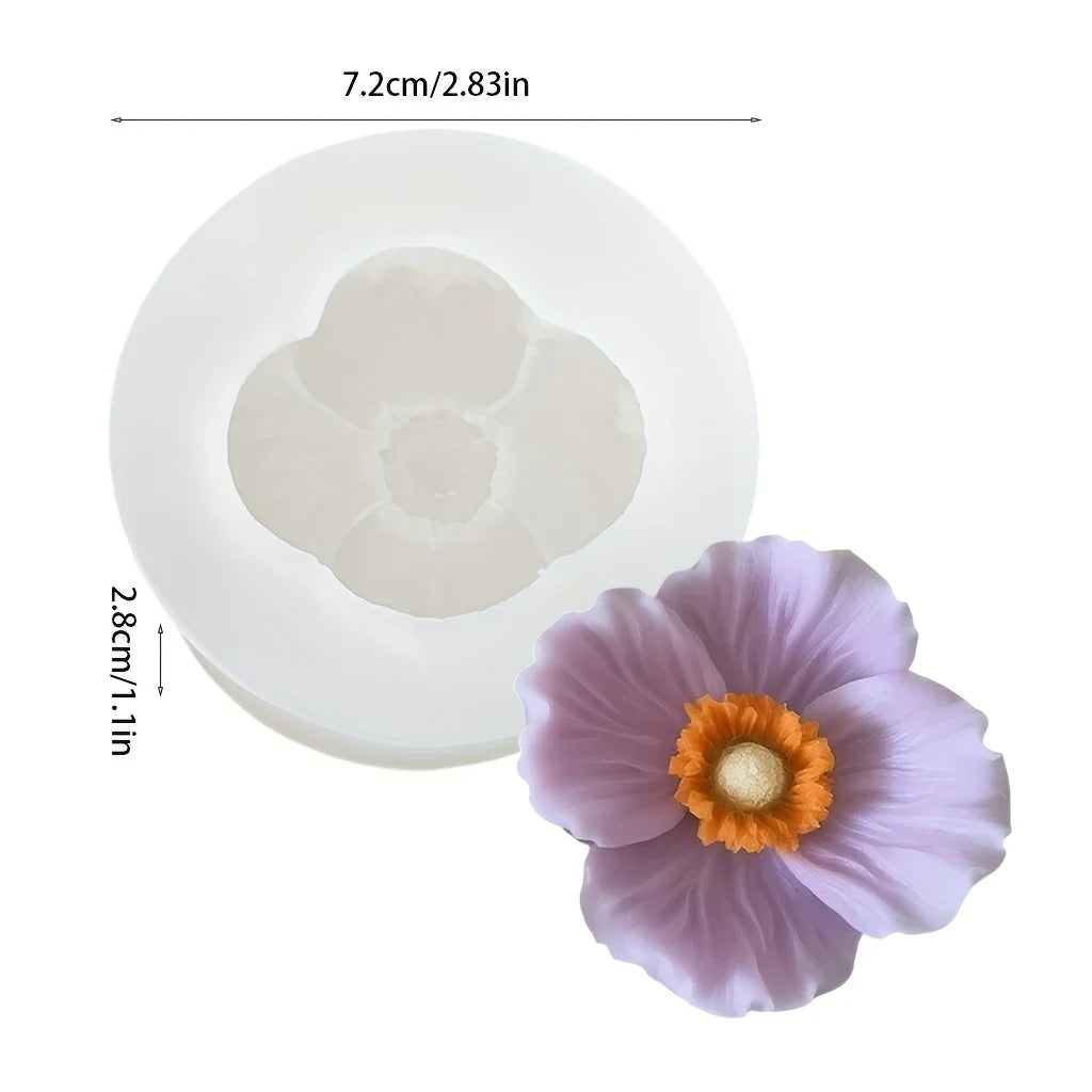 Lotus Flower Silicone Mold，For resin crafting - Suitable for candles、DIYCrafts、Valentine's Day、Mother's Day、Christmas Decorat