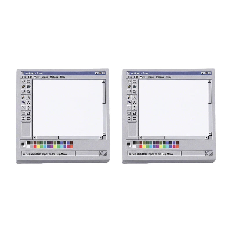 Vintage Computer Drawing Sticky Notes 50 Sheets - Ideal for Artists & Office Use,Durable Adhesive Notes, Sticky Notes for Off