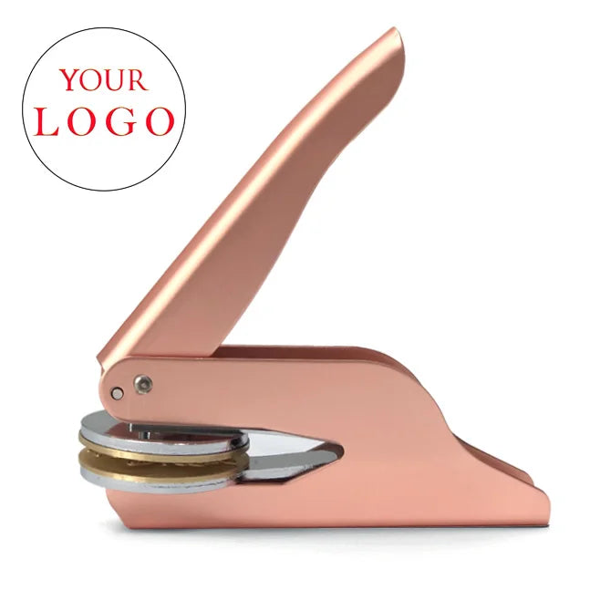 Embosser Stamp LOGO Customized Wedding Library Book Private Seals Customization Envelope Party Invitation Embossing Stamps DI