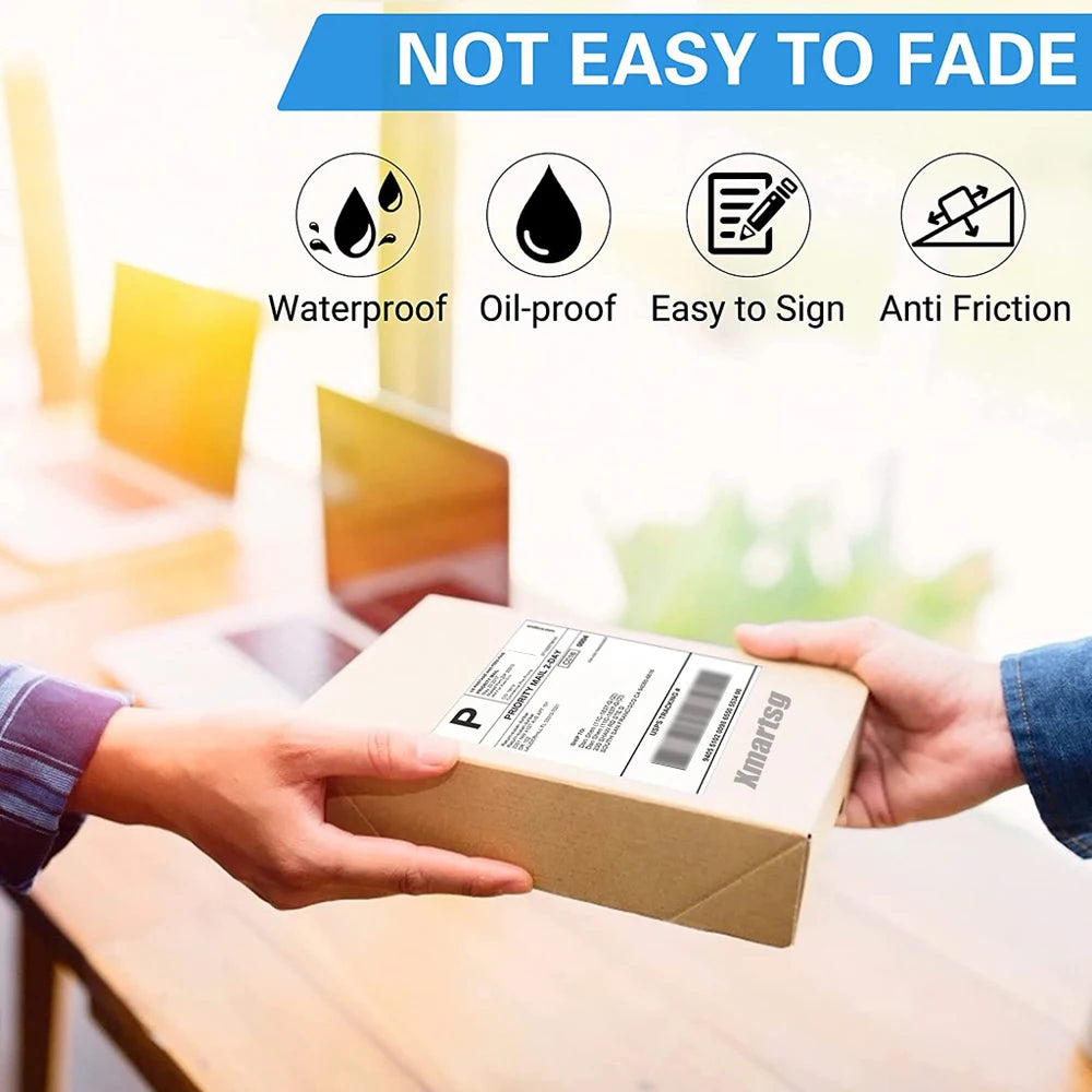 4x6inch Thermal Printer Papers 100x150mm White Labels Sticker For Shipping Labels DHL UPS Express LOGO Barcode For P50/D100/D