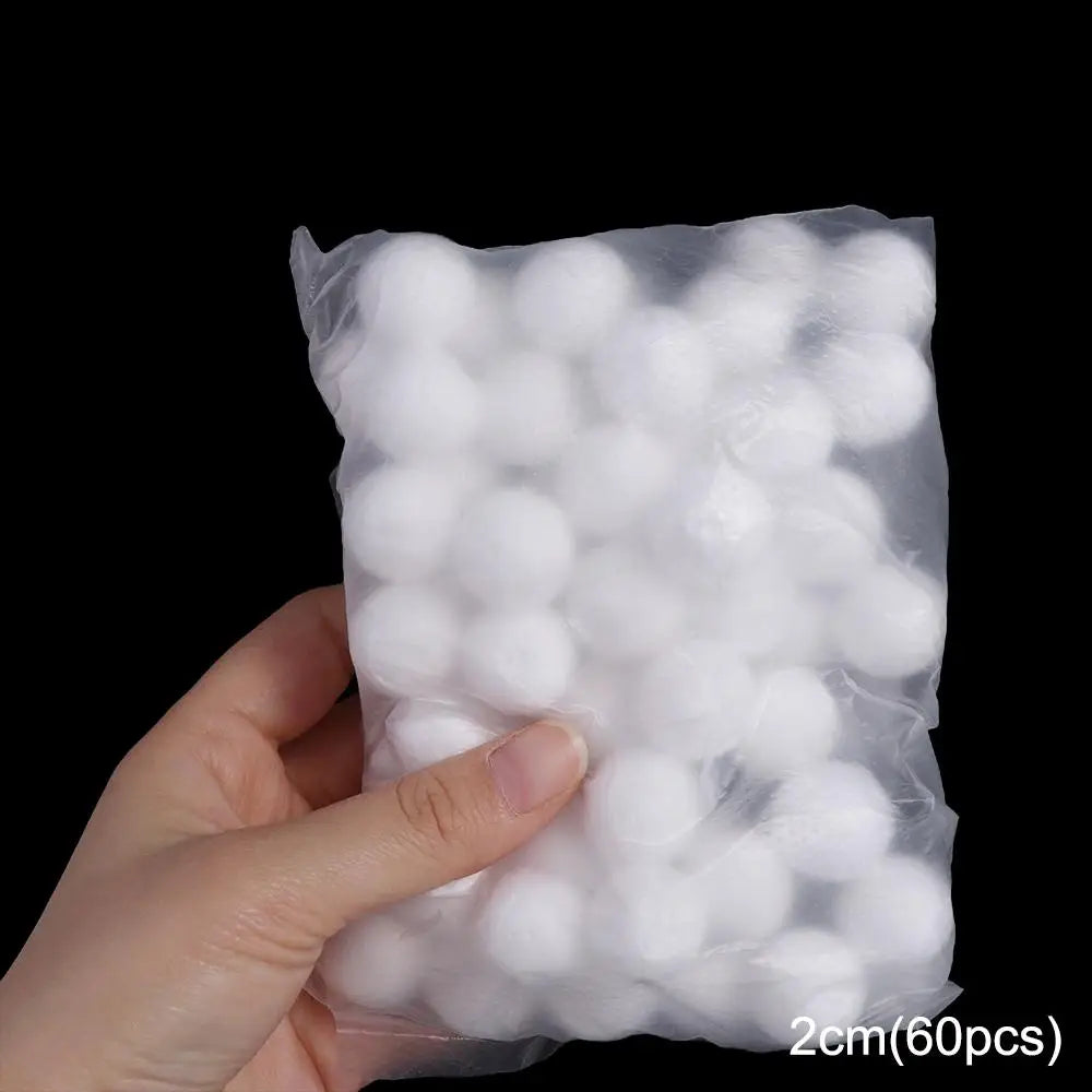 Home Decoration Mini Foam Balls Polystyrene White Christmas Balls Round Christmas Ornaments Christmas - 2cm-60pcs