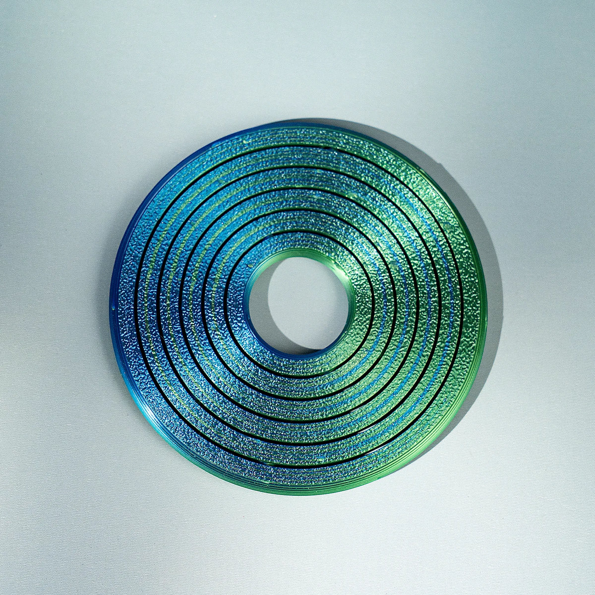 3D Printed Hex Ring Finger Ring - Colorful Rotating Novelty Ornament, PLA Material, Trendy Unique Desktop Toy - B
