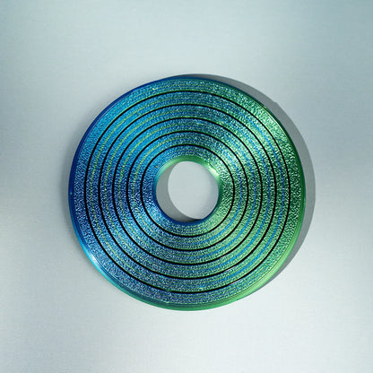 3D Printed Hex Ring Finger Ring - Colorful Rotating Novelty Ornament, PLA Material, Trendy Unique Desktop Toy - B
