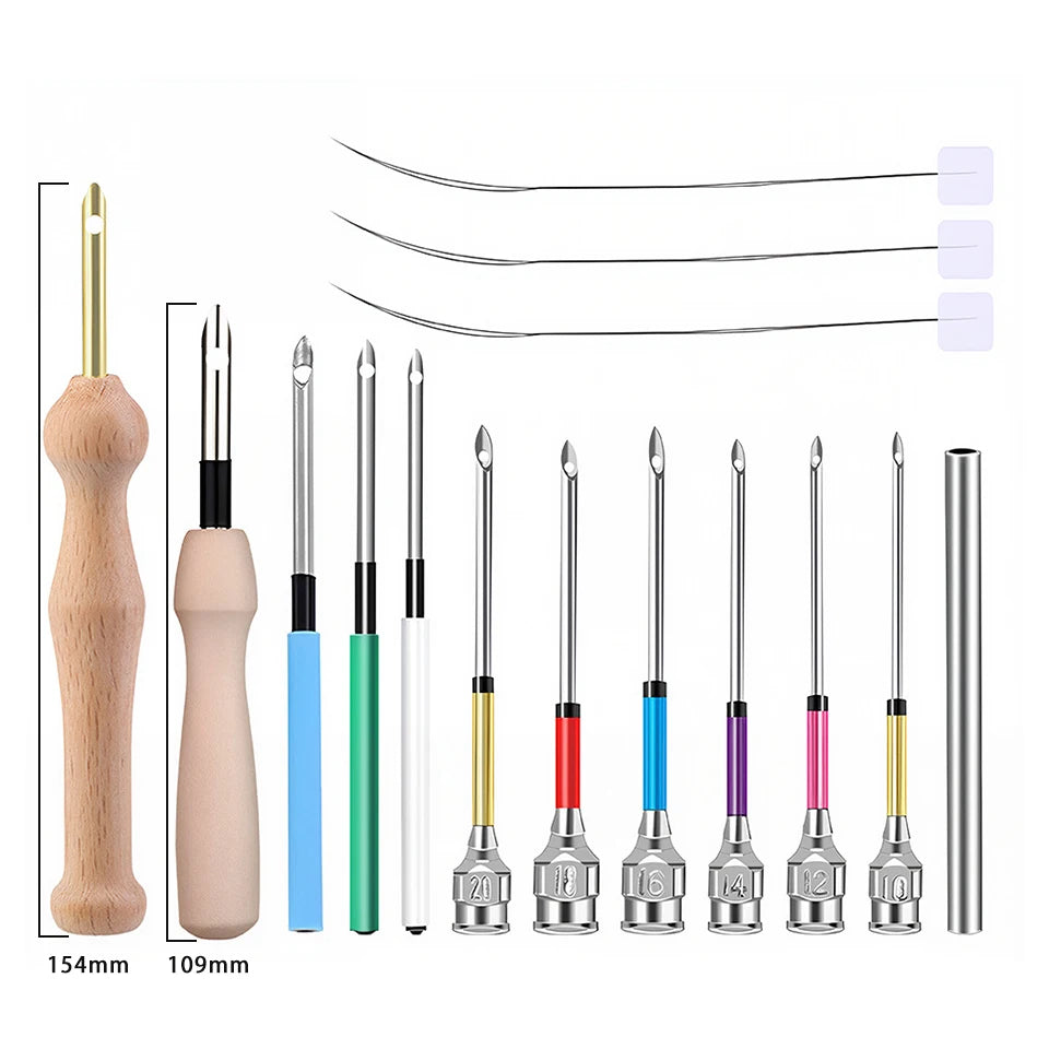 Cross Stich Punch Needles Embroidery Kits Yarn Embroidery Pen Crochet Knitting DIY Craft Stitching Sewing Tools Accessories -
