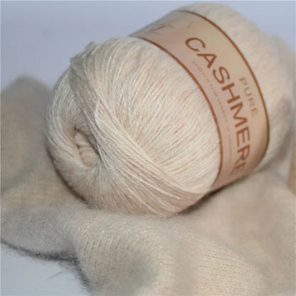 Crochet Cashmere Yarn, Soft Hand-Knitted Wool, Baby-Friendly Knitting Thread, Luxurious Yarn for Scarves, Crochet Projects, K
