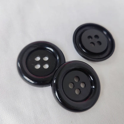 3-10pcs Super big white Buttons 5/6.5/7cm Great circle edge 4 hole nylon Large Buttons Diy decor Clothing Sewing accessories 