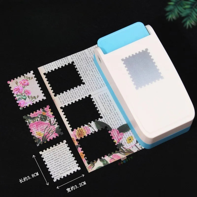 Extra Large 3.8*3.8cm Square Stamps and 3.8*3.2cm Rectangular Stamps DIY Handmade Punch Tool Effortless Stamp Embossing Machi