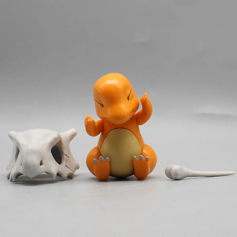Pokemon 8 CM Pocket Monsters charmander Cubone Cute version Anime Action Figure Toys
