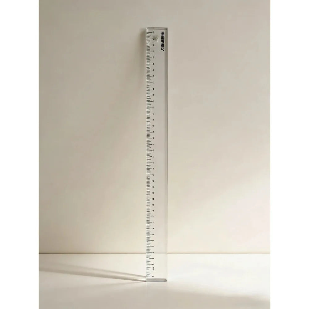 Multi-Function Paperweight Ruler - 50cm Thick Acrylic Cutting Grid for Graphic Design, Calligraphy & Craft