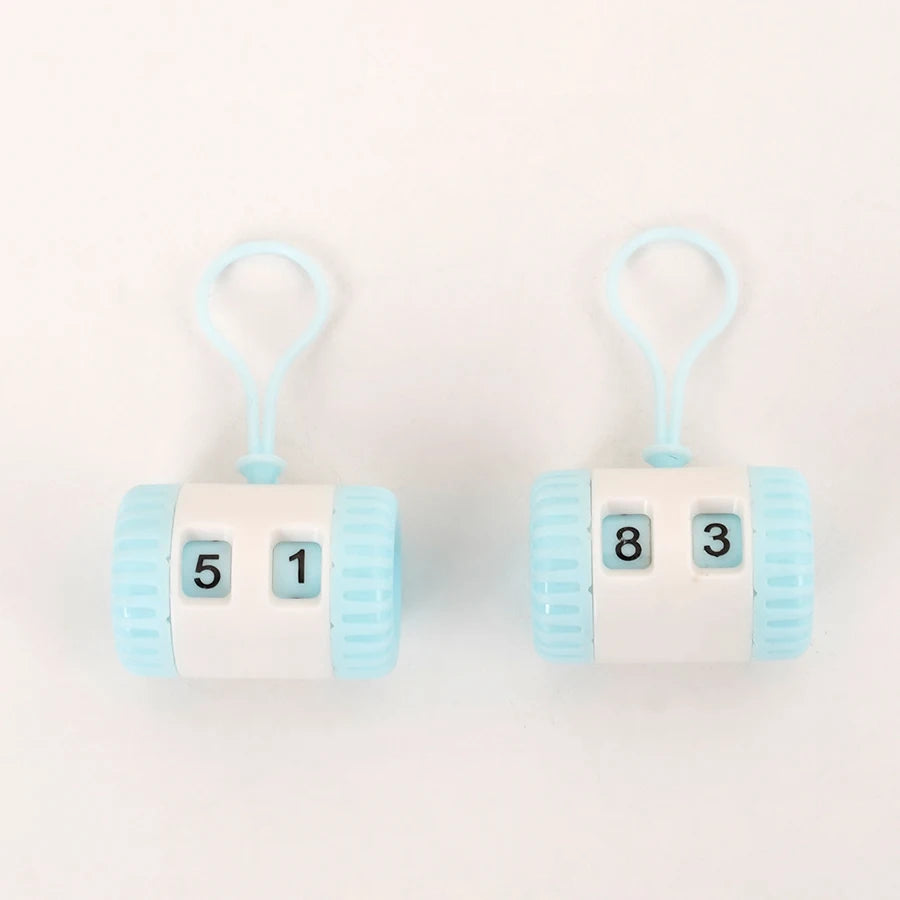 Manual Handheld Knitting Stitch Counter with Plastic Needles for Crochet Yarn Craft & Sewing Tools