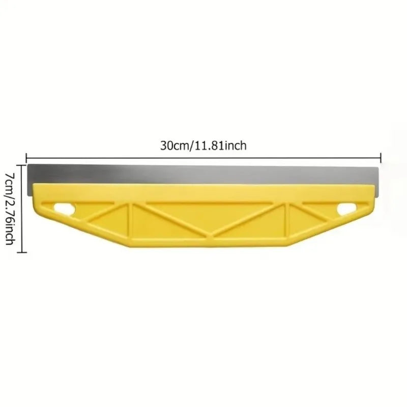 Heavy-Duty Paint Shield Edger Yellow with Ergonomic Handle Wall Painting Tool Plastic Metal Edge-Durable Painting Accessory