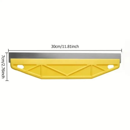 Heavy-Duty Paint Shield Edger Yellow with Ergonomic Handle Wall Painting Tool Plastic Metal Edge-Durable Painting Accessory