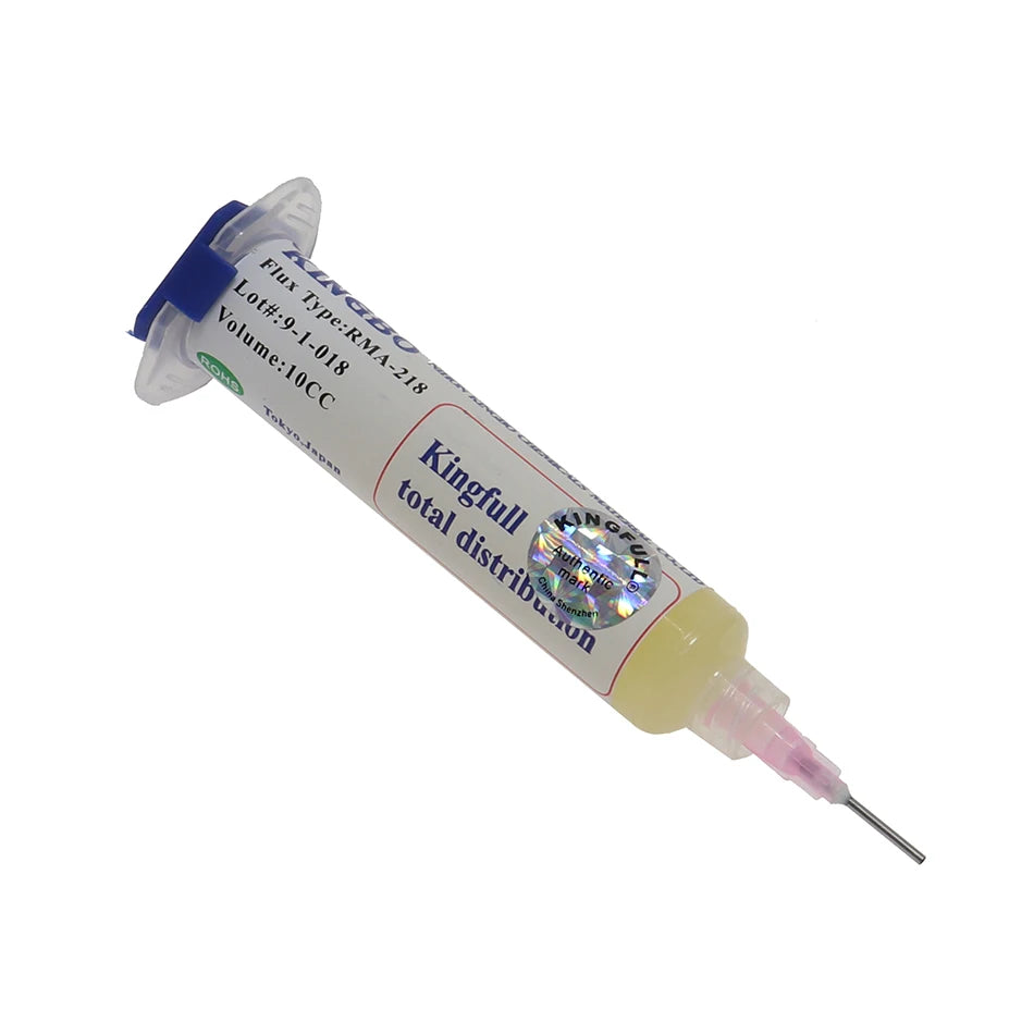 KINGBO RMA-218 10cc Solder Flux Soldering Iron Welding Flux Consumer Electronics Repair Solder Paste For Phone LED BGA SMD PG