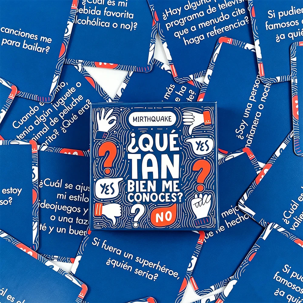 Spanish Mini Game Cards-Bien Me Conoces?After Dinner Amusements Board Game Travel Party Game Entertainment For Family Friends