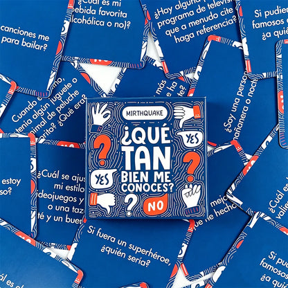 Spanish Mini Game Cards-Bien Me Conoces?After Dinner Amusements Board Game Travel Party Game Entertainment For Family Friends