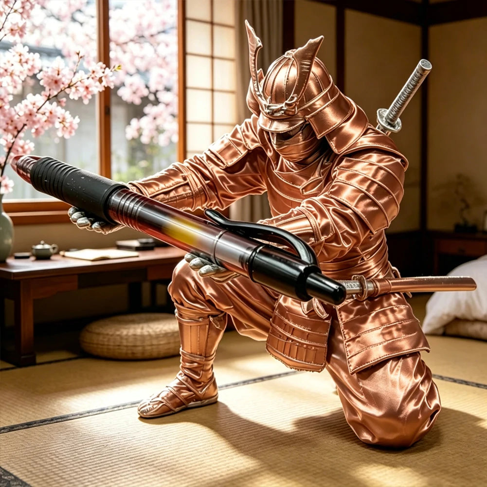 Creative Samurai Pen Holder Japanese Warrior Pencil Rack 3D Printed Stationery Organizer Stand Office Ornament Desk Decor Gif