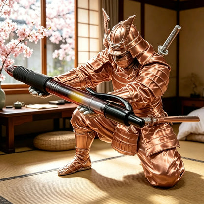 Creative Samurai Pen Holder Japanese Warrior Pencil Rack 3D Printed Stationery Organizer Stand Office Ornament Desk Decor Gif