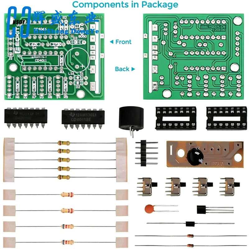 16 Music Sound Box BOX-16 Board 16-Tone Electronic Module DIY Kit Parts Components Soldering Practice Learning Kits for Ardui