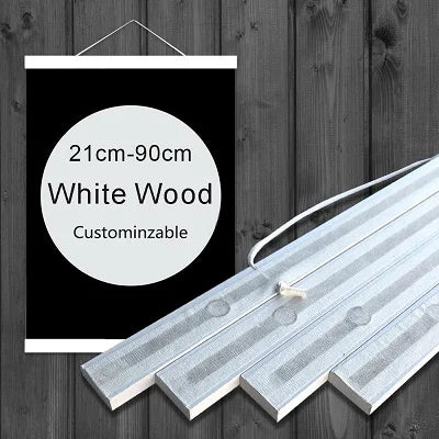 8 Colors 30 40 50cm Magnatic Poster Hanger Teak Wood Black White Photo Frame Canvas Painting Frame Gold Black Walnut Wall Fra