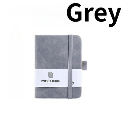 1pc A7 Pocket Notebook Journals, Small Notepad Notebooks For Note Taking.A7 Mini Note Pads With Pen Holder. 200 Pages noteboo