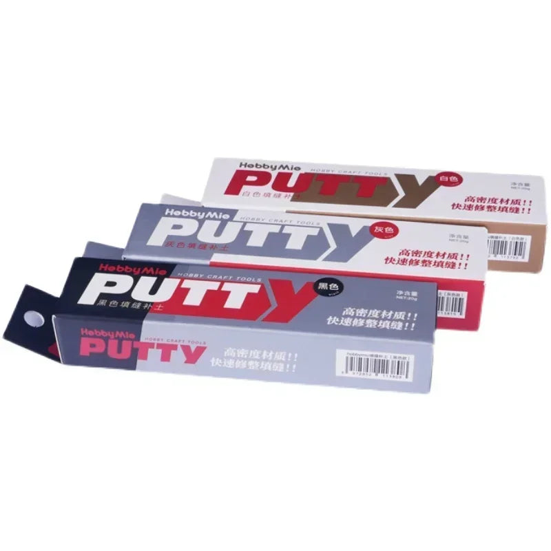 HOBBY MIO High Density Putty 20g Black/White/Grey Model Joint Filling Toothpaste Type Putty Quickly Dry Curing Molding Tools