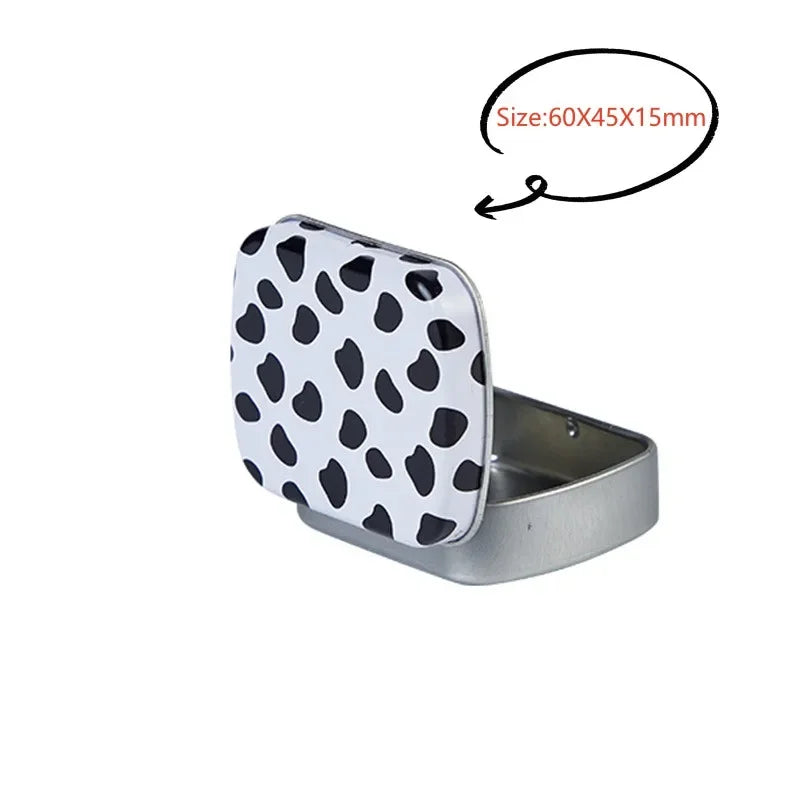 New Square Tin Storage Boxes Small Metal Storage Box Silver Jewelry Keys Coins Metal Box Tin Wedding Candy Storage Tin Can - 
