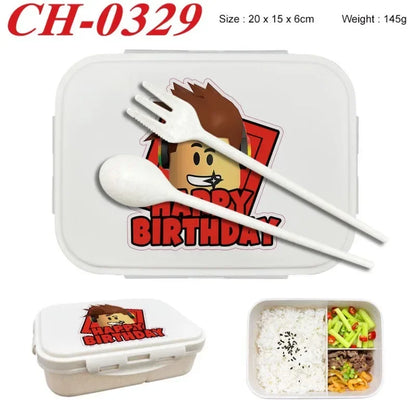 Robloxs Bento Lunch Box Game Figure Printed Lunch Box s Food Storage Containers Birthday Gifts