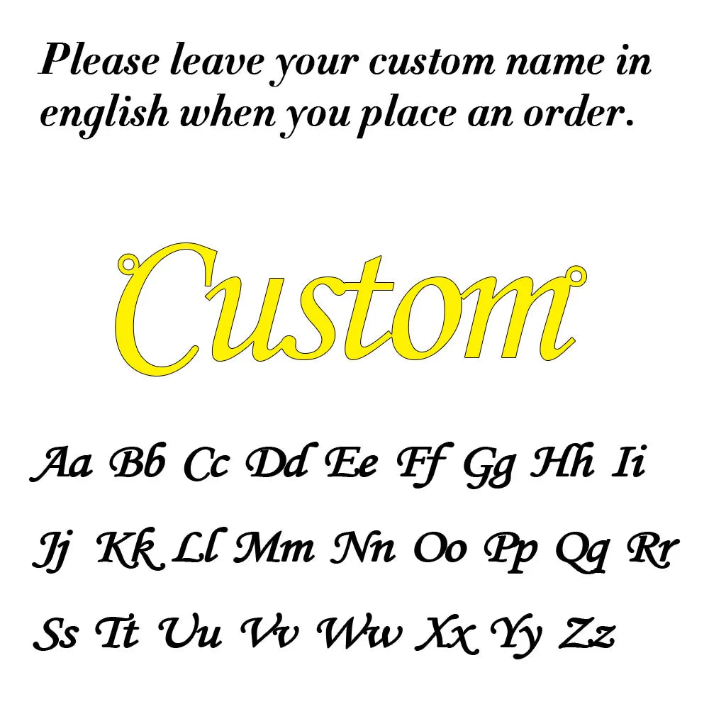 Custom Name Necklace for Women Personalised Cursive Letter Pendant Stainless Steel Jewelry Men Chain Choker Collar Personaliz