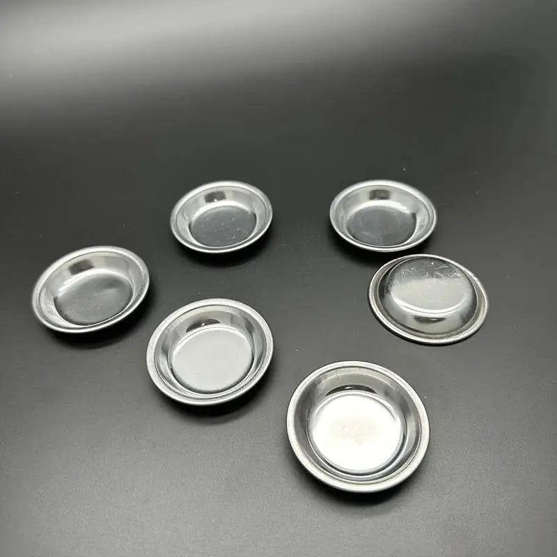 12/24pcs Stainless Steel Painting Color Bowls Oil Paint Trays Paint Color Mixing Cups Color Mixer Children DIY Painting Tools