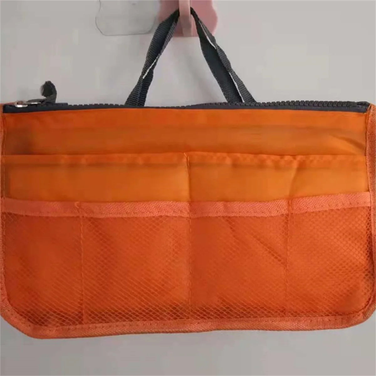 Multifunctional Bi-fold Storage Bag Double Zipper Large Capacity Storage Arrangement Makeup Toiletries Large Classification B