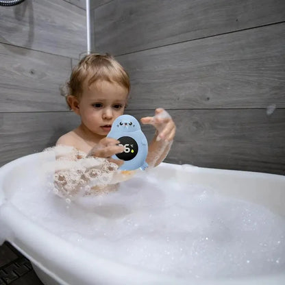 Baby bath thermometer Tub Temperature Monitor Hot Cold Water Resistant Temperature Warning Monitor Upgraded Sensor LED displa