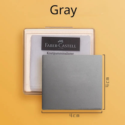 1Pc Faber-Castell Drawing Art Kneaded Erasers for Correcting,Lightening Charcoal Pencil and Pastel Artists Works, Gray in Box