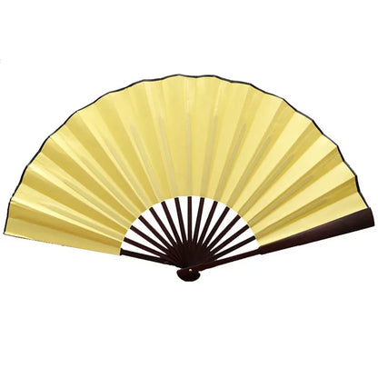 10/13 Inch Folding Fan Hand Silk Cloth DIY Chinese Folding Fan Wooden Bamboo Antiquity Fold Fans DIY Calligraphy Painting Dec
