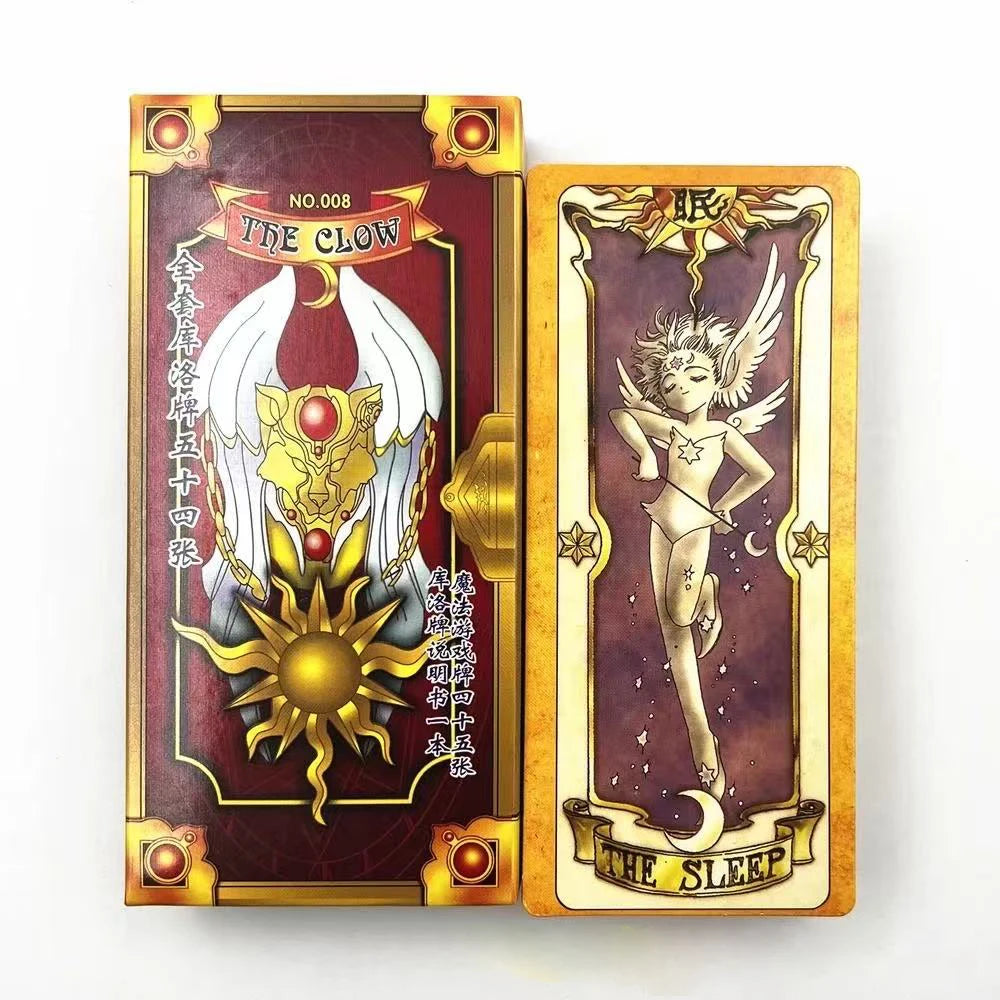 Anime Cosplay Card Captor Sakura KINOMOTO Clow Cards Tarot Prop Paper Poker Card Funny For Family Friend Party Xmas Accessori