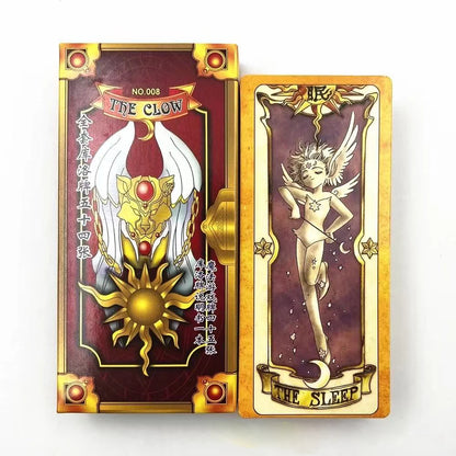 Anime Cosplay Card Captor Sakura KINOMOTO Clow Cards Tarot Prop Paper Poker Card Funny For Family Friend Party Xmas Accessori