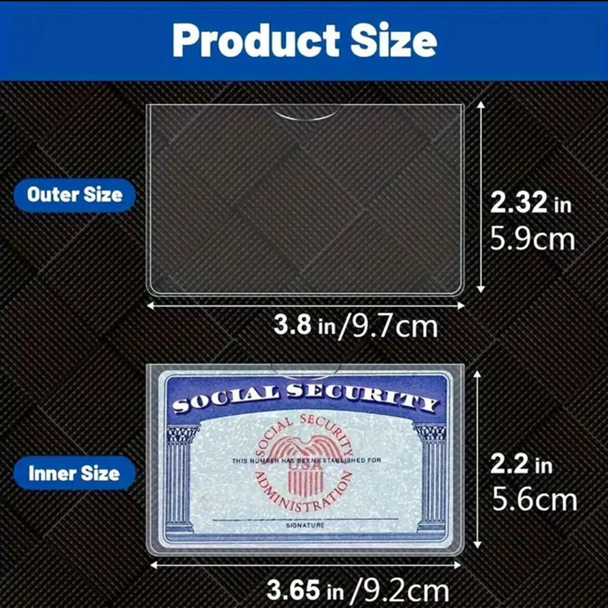 8/10/20PCS PVC Card Protective Cover, Card Holders Sleeves, Suitable For Social Security, Medical Insurance, and Credit Cards