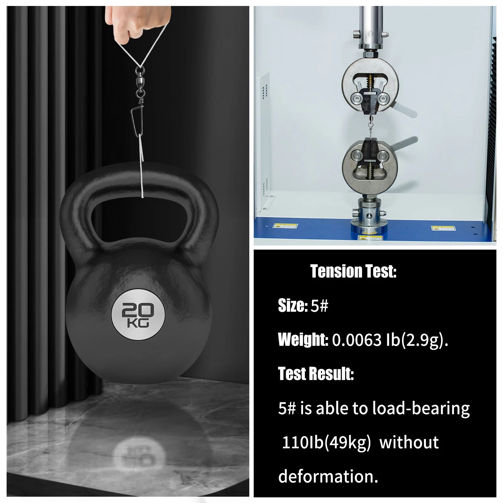 FishTrip Fishing Snap Swivels Ball Bearing Swivels with Stainless Steel Coastlock Snap Corrosion Resistant Black Nickel Coati