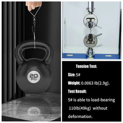FishTrip Fishing Snap Swivels Ball Bearing Swivels with Stainless Steel Coastlock Snap Corrosion Resistant Black Nickel Coati
