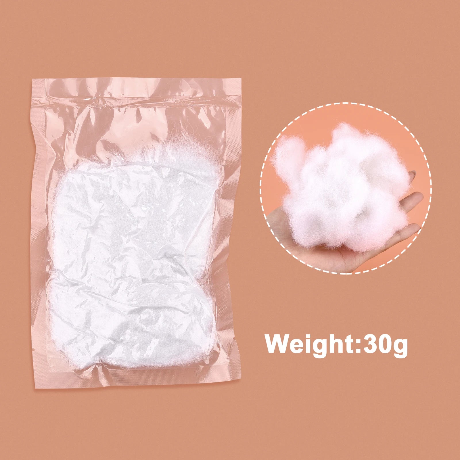 20-200g/Lot Doll Stuffed Cotton Toys PP Cotton Pillow Filling Premium Polyester Fiber Stuffing High Elastic Filler DIY Handma
