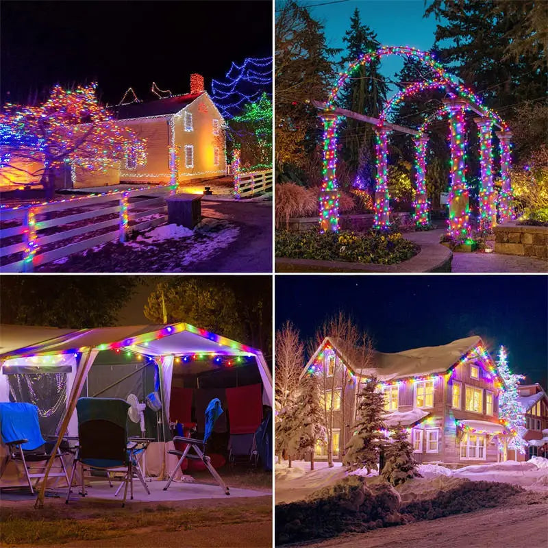 LED Solar Light Outdoor Garden Fairy String Light Led Twinkle Waterproof Lamp for Christmas Patio Tree Party 6m/12m/23m/33m