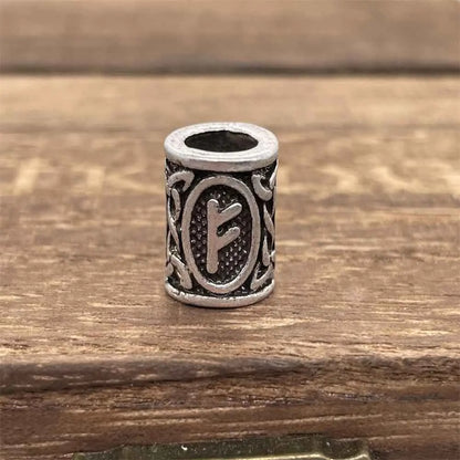 Nostalgia 1pcs Tree Of Life Bead For Hair Beard Braids Norse Runes Viking Symbols Beads For Bracelet Jewelry Making